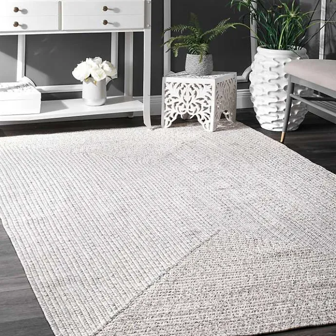 Hot Kirklands Home Braided Leah Indoor/Outdoor Area Rug, 5x8 Gray