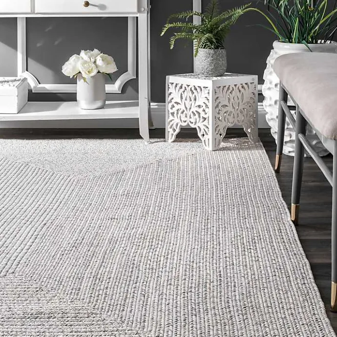 Hot Kirklands Home Braided Leah Indoor/Outdoor Area Rug, 5x8 Gray