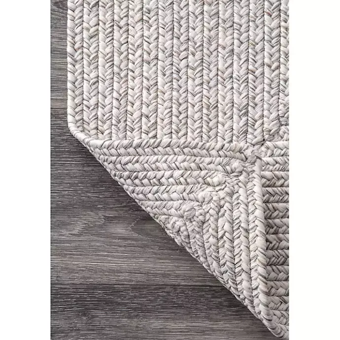 Hot Kirklands Home Braided Leah Indoor/Outdoor Area Rug, 5x8 Gray