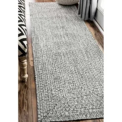 Outlet Kirklands Home Braided Lefebvre Runner Gray