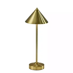 Sale Kirklands Home Brass Metal Cone Shade Cordless Table Lamp Gold