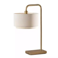 Outlet Kirklands Home Brass Two-Tiered Shade Table Lamp Gold