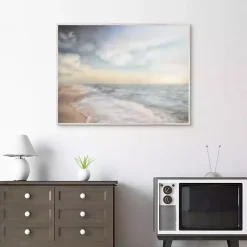 Clearance Kirklands Home Breathe Out Beach Framed Canvas Art Print