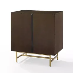 Discount Kirklands Home Brielle Golden Circle Wine Cabinet Brown