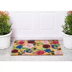 Hot Kirklands Home Bright Boho Flowers Doormat Multi