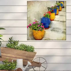 Kirklands Home Bright Pots Outdoor Canvas Art Print Multi