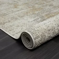 Hot Kirklands Home Brisbane Beige Faded Damask Area Rug, 2x3