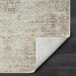 Discount Kirklands Home Brisbane Beige Faded Damask Area Rug, 8x10