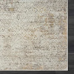 Discount Kirklands Home Brisbane Beige Faded Damask Area Rug, 8x10