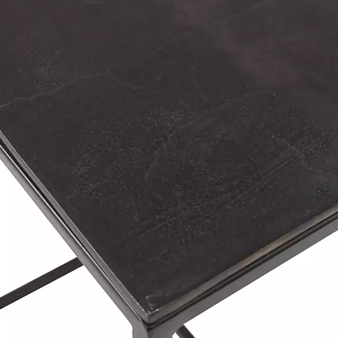 Online Kirklands Home Bronze & Metal Nesting Side Tables, Set of 3 Black