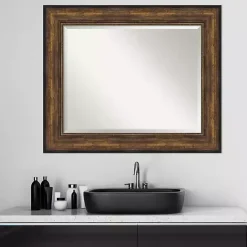 Best Kirklands Home Bronze Frame Beveled Mirror, 35.5x29.5 in.