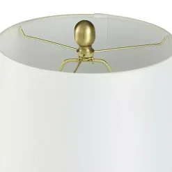 Outlet Kirklands Home Bronze Hammered Table Lamp White