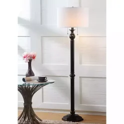 Clearance Kirklands Home Bronze Jessie Floor Lamp Ivory