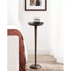Best Kirklands Home Bronze Metal Alicia Accent Table Brown