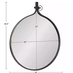 Hot Kirklands Home Bronze Metal Antique Round Wall Mirror