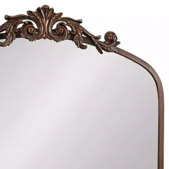 Online Kirklands Home Bronze Metal Arch Ornate Crown Wall Mirror Brown