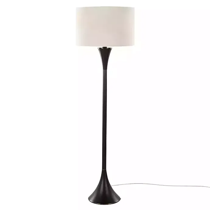 Best Kirklands Home Bronze Metal Hourglass Floor Lamp Brown