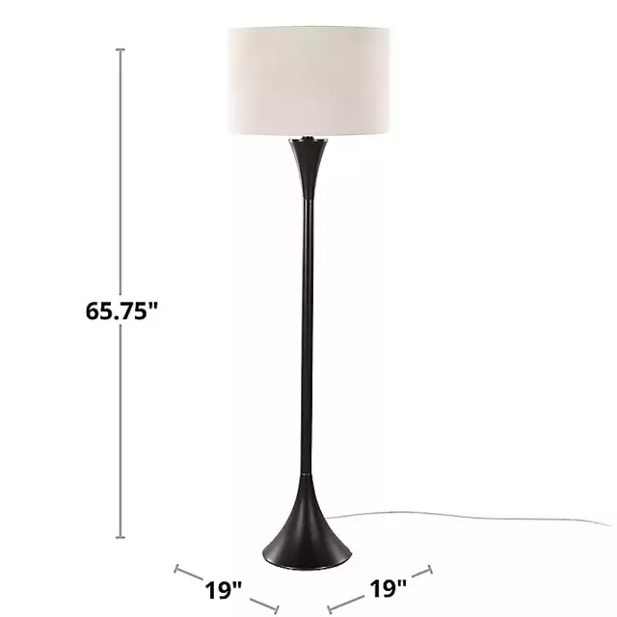Best Kirklands Home Bronze Metal Hourglass Floor Lamp Brown