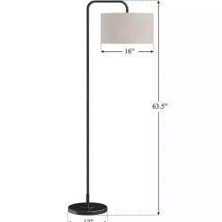 Outlet Kirklands Home Bronze Metal Puck Floor Lamp Brown