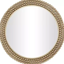 Discount Kirklands Home Metal Tiered Bead Frame Wall Mirror Bronze