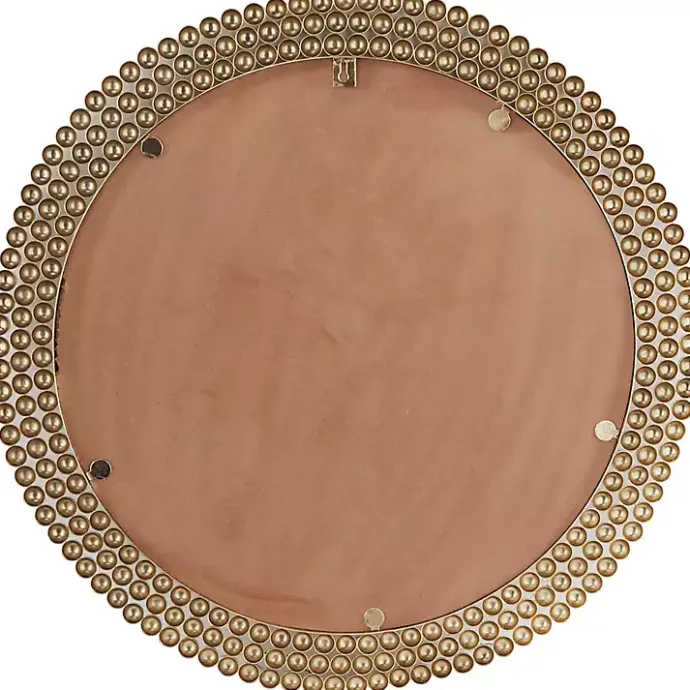 Discount Kirklands Home Metal Tiered Bead Frame Wall Mirror Bronze