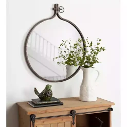 Outlet Kirklands Home Bronze Metal Yitro Wall Mirror Brown