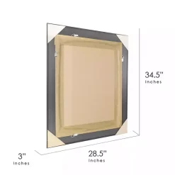 Kirklands Home Bronze Ornate Beveled Framed Wall Mirror