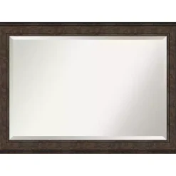 Kirklands Home Bronze Panel Frame Beveled Mirror
