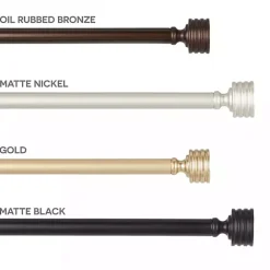 Sale Kirklands Home Bronze Stacked Cylinder Curtain Rod, 120 in.