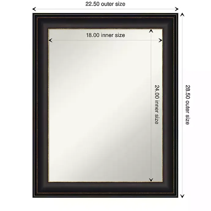 Kirklands Home Bronze Trio Oil Rubbed Decorative Framed Mirror