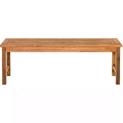 Online Kirklands Home Acacia Wood Outdoor Bench Brown