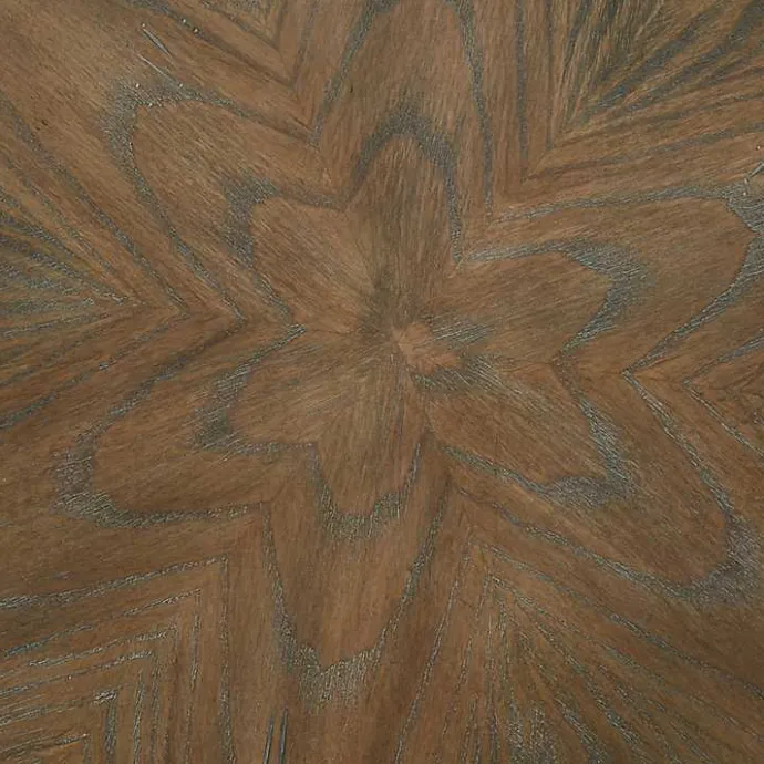 Hot Kirklands Home Brown and Black Wooden Hemlock Accent Table