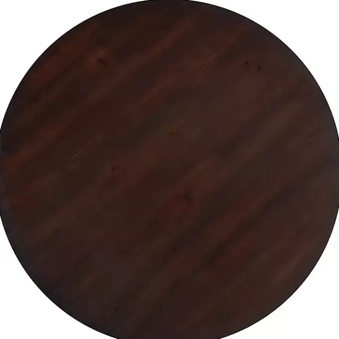 Online Kirklands Home Brown and White Round Wooden Dining Table