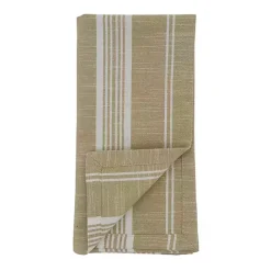 Hot Kirklands Home and White Striped Napkins, Set of 4 Brown