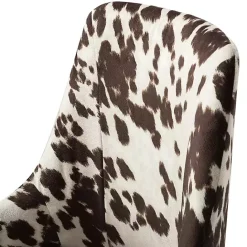 Sale Kirklands Home Brown and White Upholstered Cow Print Office Chair