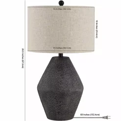 Hot Kirklands Home Brown Angled Gourd Ersta Table Lamp Tan