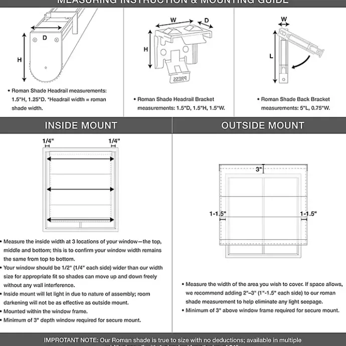 Sale Kirklands Home Bamboo Light Filtering Roman Shade, 29 in. Brown