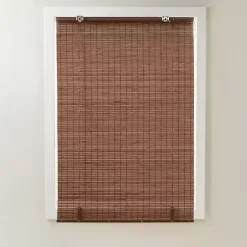 Clearance Kirklands Home Bamboo Light Filtering Roman Shade, 31 in. Brown