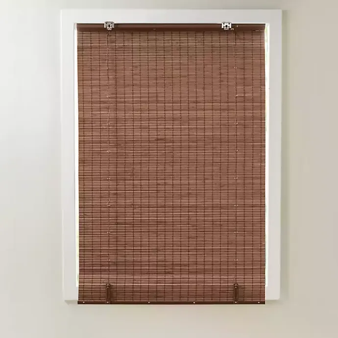 Clearance Kirklands Home Bamboo Light Filtering Roman Shade, 31 in. Brown