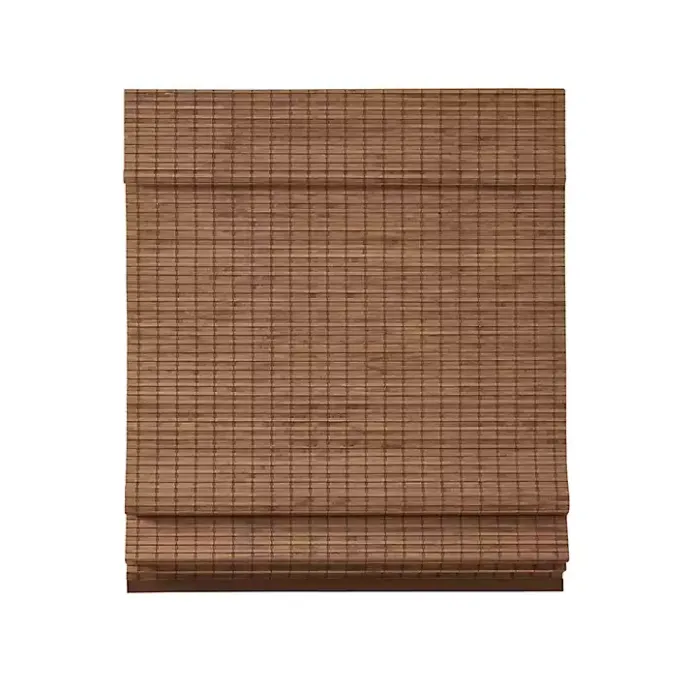 Discount Kirklands Home Bamboo Light Filtering Roman Shade, 35 in. Brown