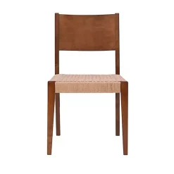 Online Kirklands Home Basketweave Wood Dining Chairs, Set of 2 Brown