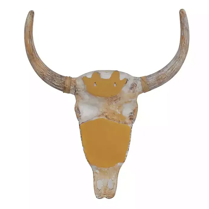 Kirklands Home Bohemian Bull Wall Plaque Brown