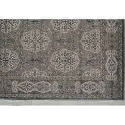New Kirklands Home Bordered Pattern Runner, 2x10 Brown