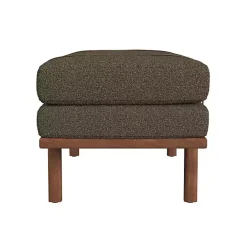 Sale Kirklands Home Boucle Faux Leather Bench Brown