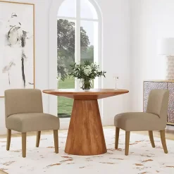 Clearance Kirklands Home Boucle Upholstered Dining Chair Brown