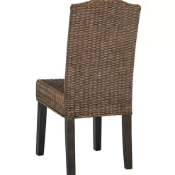 Outlet Kirklands Home Camelback Wicker Dining Chairs, Set of 2 Brown