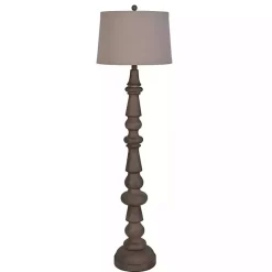 Outlet Kirklands Home Carved Spindle Floor Lamp Brown