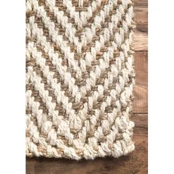 Outlet Kirklands Home Brown Chevron Valen Area Rug, 8x10