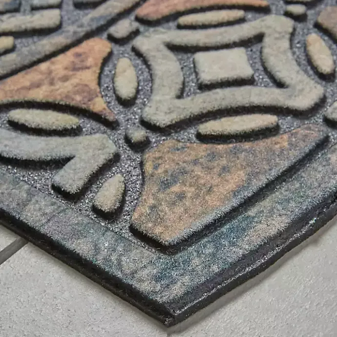 Sale Kirklands Home Deco Tile Slice Doormat Brown
