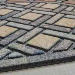 Sale Kirklands Home Deco Tile Slice Doormat Brown